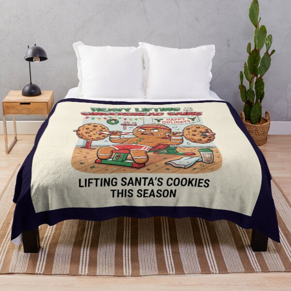 Item preview, Heavy Lifting And Gingerbread Gains Funny Gym Christmas designed and sold by SmartPuns.