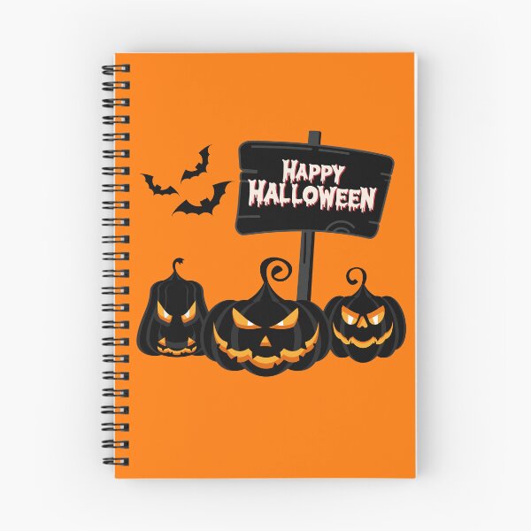 Item preview, Spooky Happy Halloween Sign Black Pumpkins Bats designed and sold by SolutionsArt.