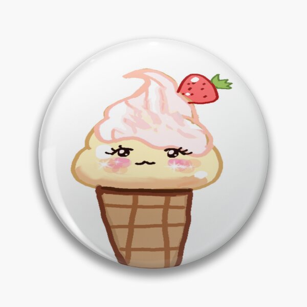 Item preview, Cute Sweet Cream Strawberry Ice Cream designed and sold by Rainbowland123.