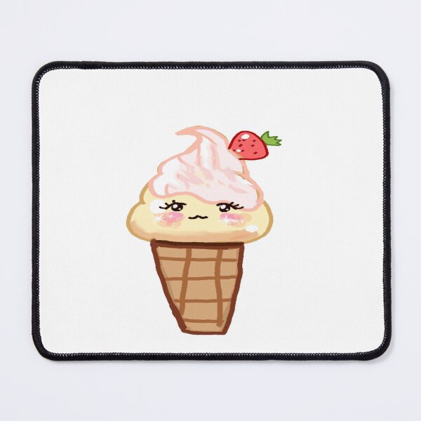 Item preview, Cute Sweet Cream Strawberry Ice Cream designed and sold by Rainbowland123.