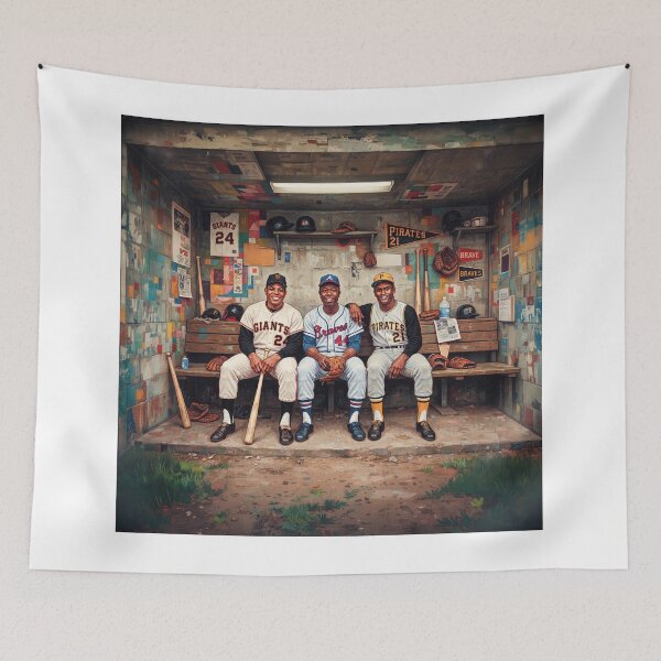 Item preview, Mays Aaron Clemente Baseball's All Star Trio designed and sold by Home Decor Art.