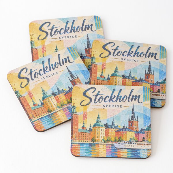 Item preview, A painting of Stockholm, Sweden – A Beautiful city in Europe. designed and sold by GalleryKauffeld.