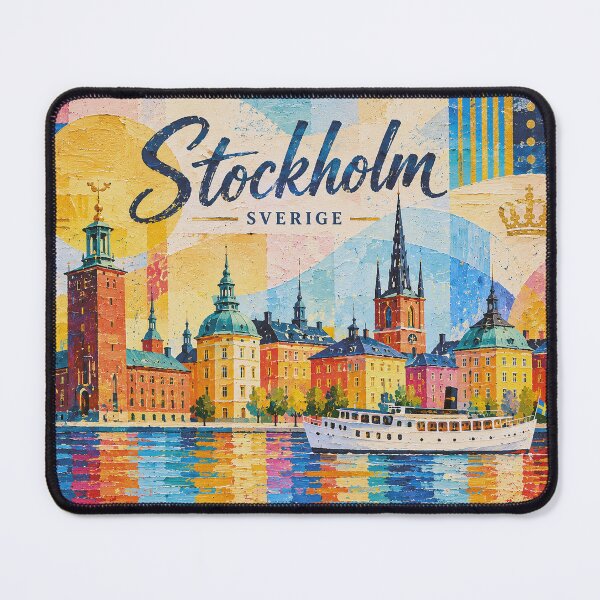 Item preview, A painting of Stockholm, Sweden – A Beautiful city in Europe. designed and sold by GalleryKauffeld.