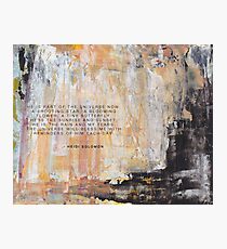 He is a part of the universe now, a shooting star Photographic Print