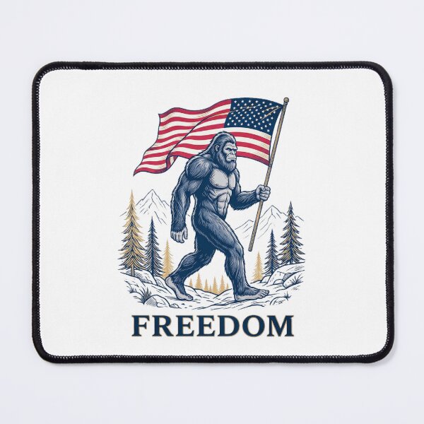 Item preview, Bigfoot American Flag Freedom Patriotic Sasquatch USA Mountain Forest Cryptid Fourth Of July Independence Day Outdoor Design designed and sold by 519xdesign.