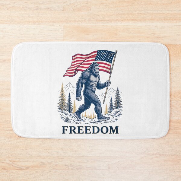 Item preview, Bigfoot American Flag Freedom Patriotic Sasquatch USA Mountain Forest Cryptid Fourth Of July Independence Day Outdoor Design designed and sold by 519xdesign.