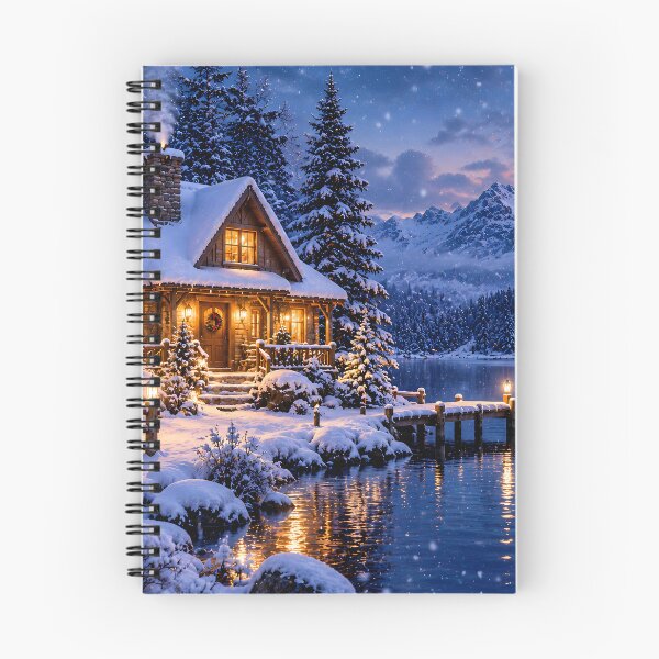 Item preview, Cozy Winter Cabin by Mountain Lake designed and sold by MagicCrystal.