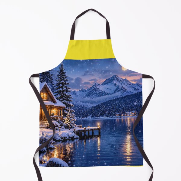 Item preview, Cozy Winter Cabin by Mountain Lake designed and sold by MagicCrystal.