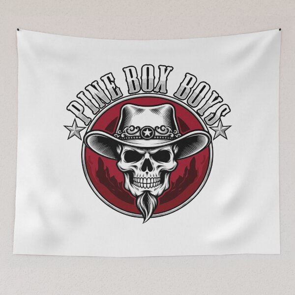 Item preview, Dark Americana outlaw cowboy skull emblem for fans of western gothic, rebel country, and vintage biker style. designed and sold by Designart68.