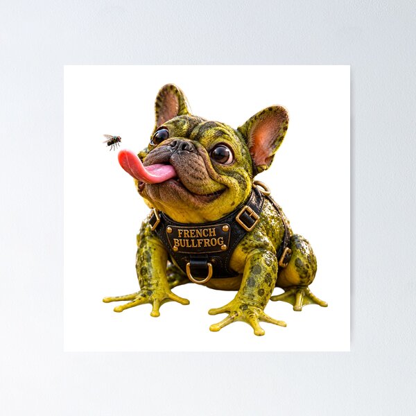 Item preview, Frenchie BullFrog, designed and sold by SmARTNiki.