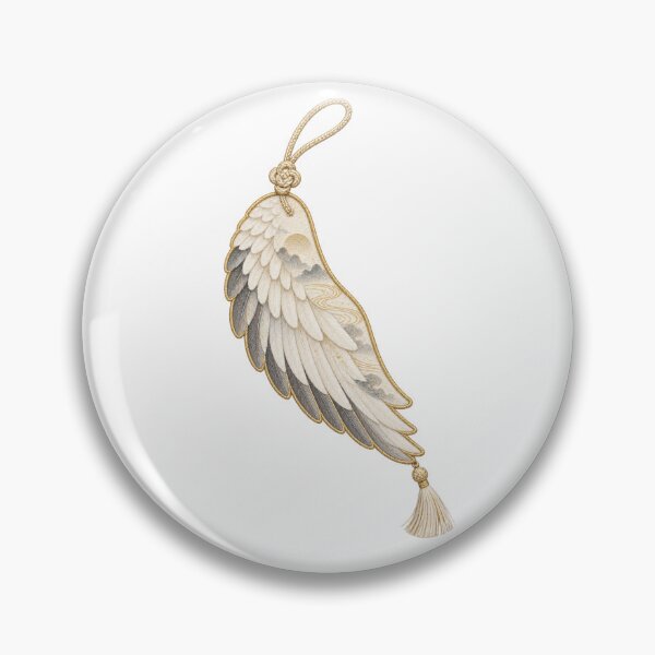 Item preview, Crane Wing Japanese Charm Motif Sticker designed and sold by LuminaKage.