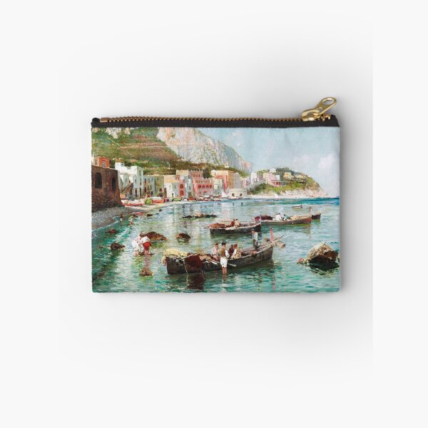 Item preview, Coastal Capri, Marina Grande seascape painting by Attilio Pratella  designed and sold by Jéanpaul  Ferro.