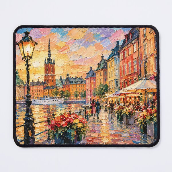 Item preview, A painting of Stockholm, Sweden – A Beautiful city in Europe. designed and sold by GalleryKauffeld.