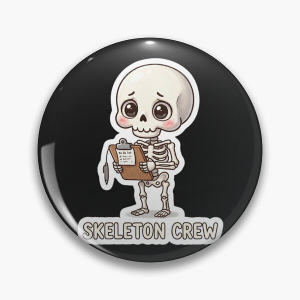 Item preview, Skeleton Crew Cute Halloween Skeleton Sticker designed and sold by Cerys-GS.