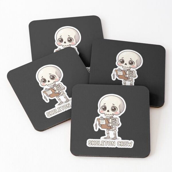Item preview, Skeleton Crew Cute Halloween Skeleton Sticker designed and sold by Cerys-GS.