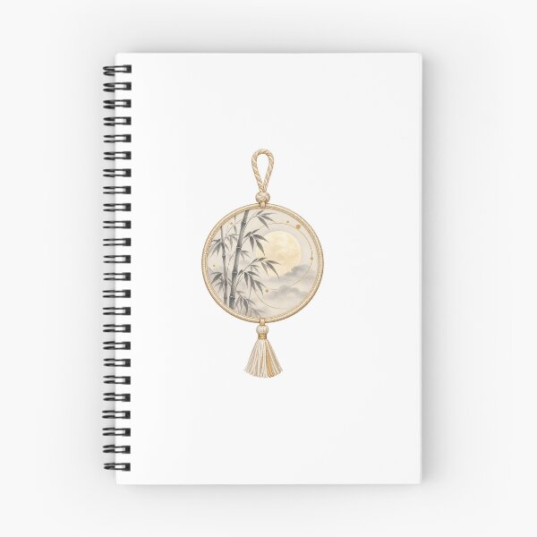 Item preview, Moon Bamboo Japanese Omamori Style Charm Motif designed and sold by LuminaKage.