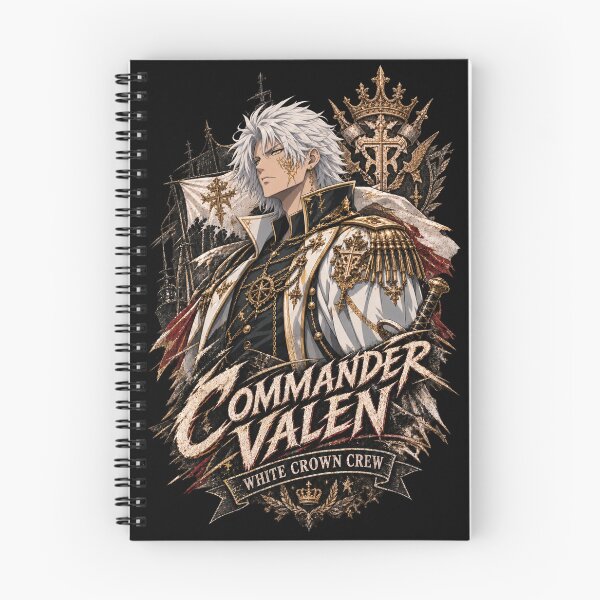 Item preview, Commander Valen White Crown | Anime Pirate Officer Manga Style designed and sold by Boomaroo.