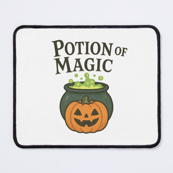 Item preview, Halloween Pumpkin with Witch Cauldron and Colorful Potion designed and sold by PrintCreations9.