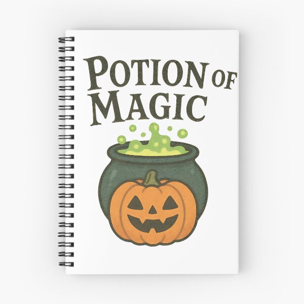 Item preview, Halloween Pumpkin with Witch Cauldron and Colorful Potion designed and sold by PrintCreations9.