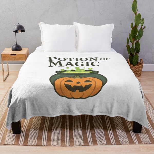 Item preview, Halloween Pumpkin with Witch Cauldron and Colorful Potion designed and sold by PrintCreations9.