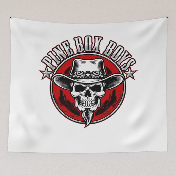 Item preview, Vintage outlaw cowboy skull emblem for fans of murder ballads,  designed and sold by Designart68.