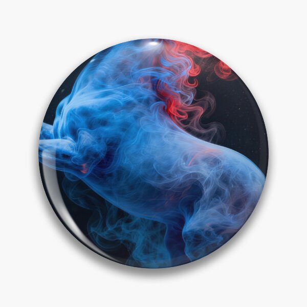 Item preview, Rearing Horse in Blue and Red Smoke designed and sold by Simple Life & KAMOCHI.