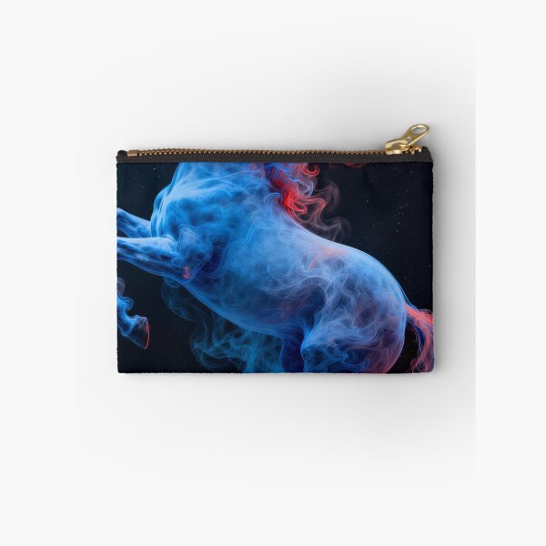 Item preview, Rearing Horse in Blue and Red Smoke designed and sold by Simple Life & KAMOCHI.