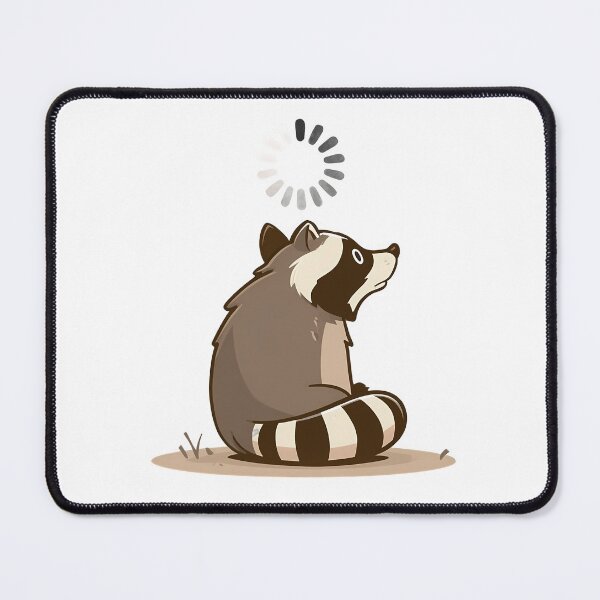 Item preview, Raccoon Waiting Under Loading Icon designed and sold by 123Long.