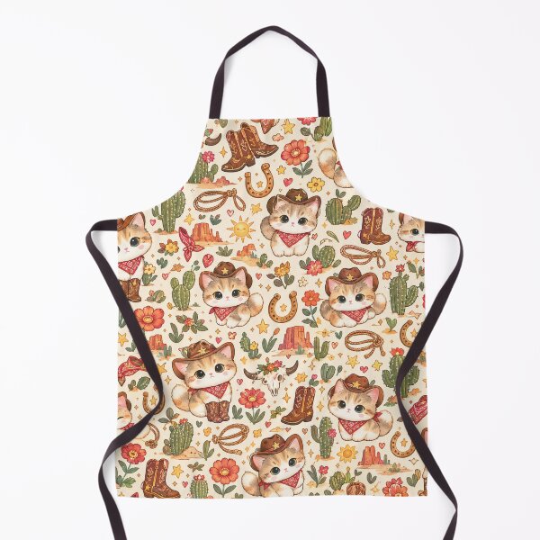 Item preview, Cute Cowboy Cats Western Pattern designed and sold by Iampoji.
