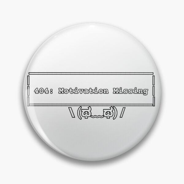 Item preview, 404: Motivation Missing – Funny Programmer ASCII designed and sold by Delphiction.