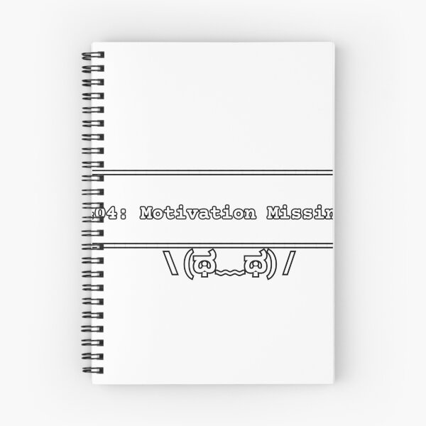 Item preview, 404: Motivation Missing – Funny Programmer ASCII designed and sold by Delphiction.