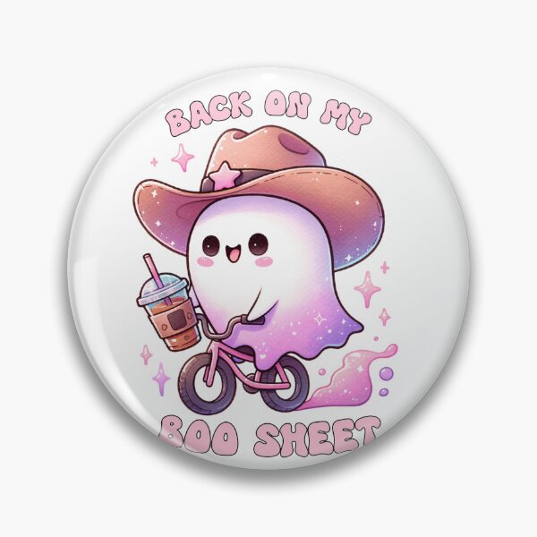Item preview, Back On My Boo Sheet Funny Ghost Cowboy Country Fan designed and sold by Polaris Bear.