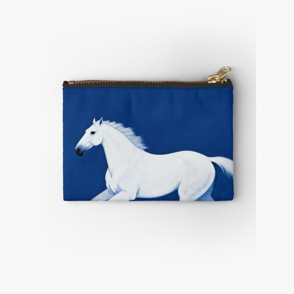 Item preview, White Horse Galloping on Deep Blue designed and sold by Simple Life & KAMOCHI.