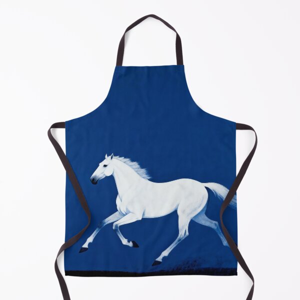 Item preview, White Horse Galloping on Deep Blue designed and sold by KAMOCHI Art.