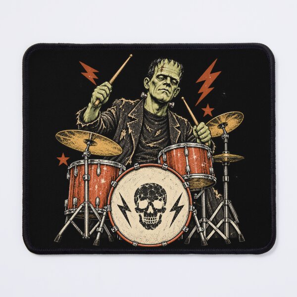 Item preview, Frankenstein Drummer: Musical Halloween Mascot designed and sold by Festive Bug.