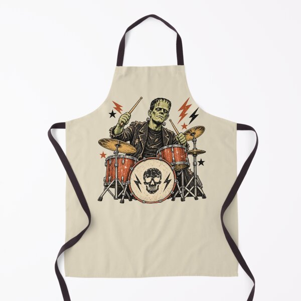 Item preview, Frankenstein Drummer: Musical Halloween Mascot designed and sold by Festive Bug.