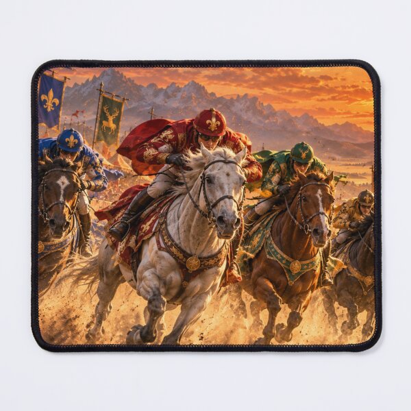 Item preview, Epic Horse Race at Sunset designed and sold by ArtAIStudio.