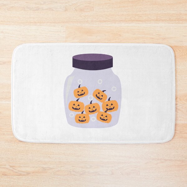 Item preview, Minimal Pumpkins in Glass Jar, Halloween Spooky Design designed and sold by Tanapan2529.