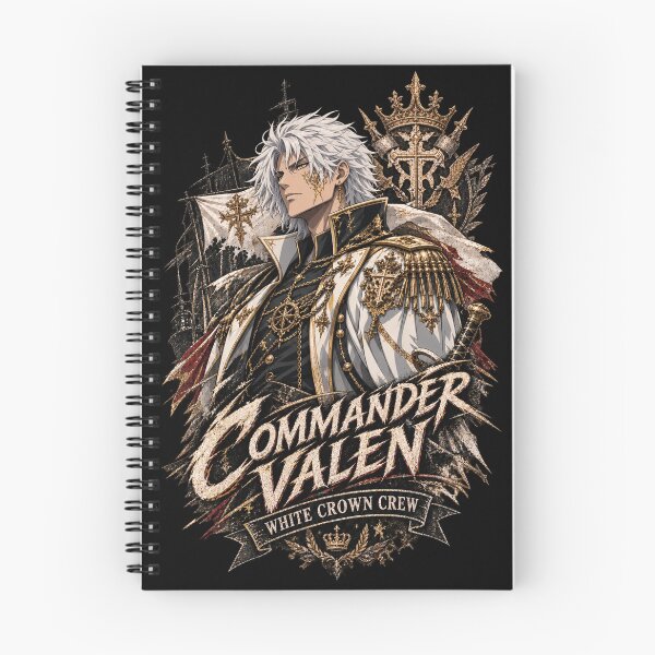 Item preview, Commander Valen White Crown | Anime Pirate Officer Manga Style designed and sold by Boomaroo.