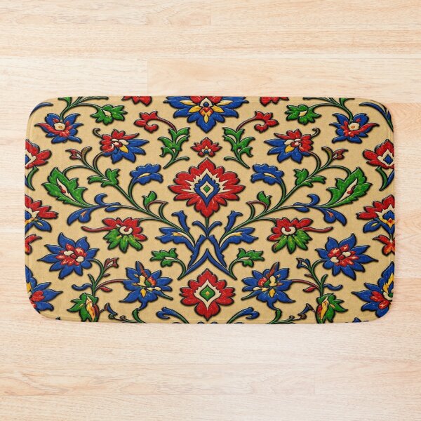 Item preview, Antique 3D Embossed Ottoman Floral Ceramic Tile designed and sold by Breezes-of-Ida.
