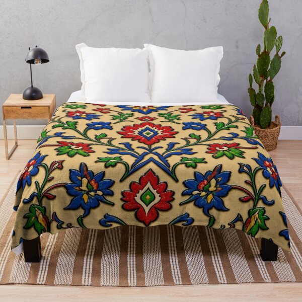 Item preview, Antique 3D Embossed Ottoman Floral Ceramic Tile designed and sold by Breezes-of-Ida.
