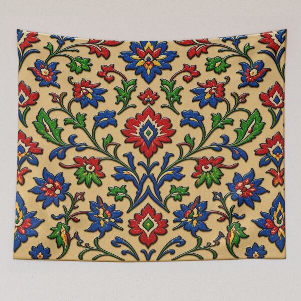 Item preview, Antique 3D Embossed Ottoman Floral Ceramic Tile designed and sold by Breezes-of-Ida.