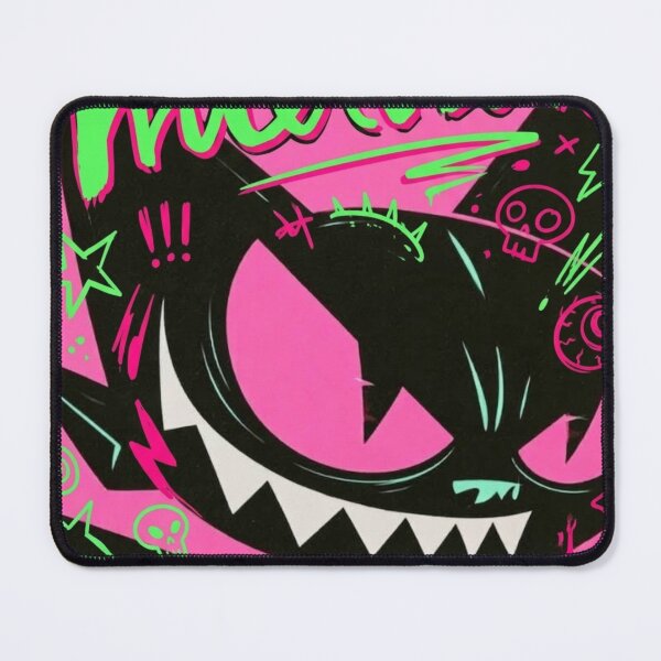 Item preview, C4T‑PUNK R4W‑BL4ST: The Neon Feral Mascot Running Full Interview‑Lore Voltage designed and sold by Print Fiction.