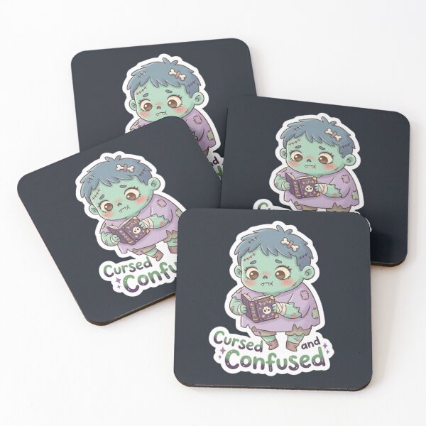 Item preview, Cursed and Confused Cute Halloween Zombie Sticker designed and sold by Cerys-GS.