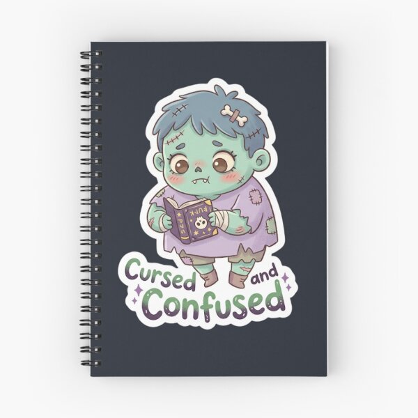 Item preview, Cursed and Confused Cute Halloween Zombie Sticker designed and sold by Cerys-GS.