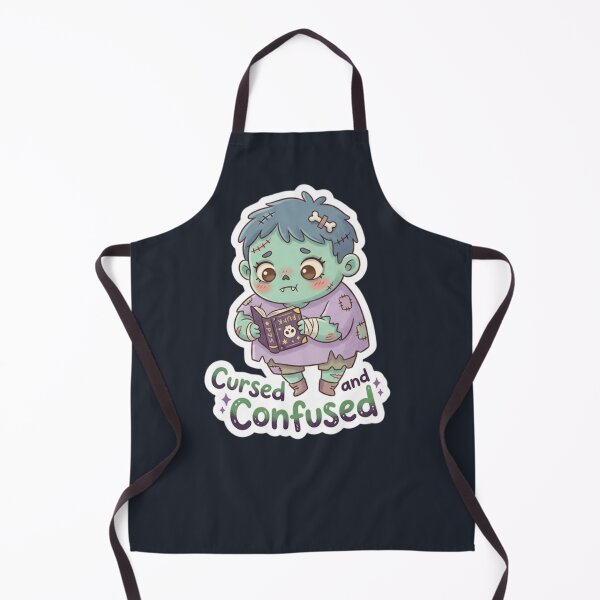 Item preview, Cursed and Confused Cute Halloween Zombie Sticker designed and sold by Cerys-GS.