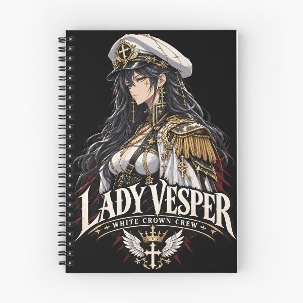 Item preview, Lady Vesper White Crown | Anime Pirate Assassin Manga Character designed and sold by Boomaroo.