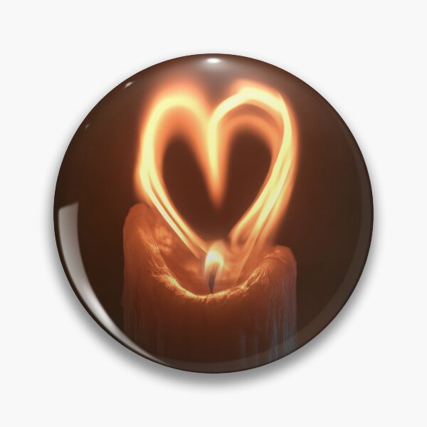 Item preview, Heart Shaped Flame Candle – Eternal Love, Romance & Passion designed and sold by WordPlayStudio.