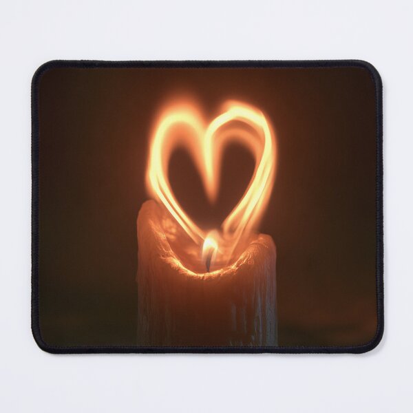 Item preview, Heart Shaped Flame Candle – Eternal Love, Romance & Passion designed and sold by WordPlayStudio.