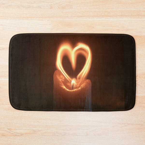 Item preview, Heart Shaped Flame Candle – Eternal Love, Romance & Passion designed and sold by WordPlayStudio.